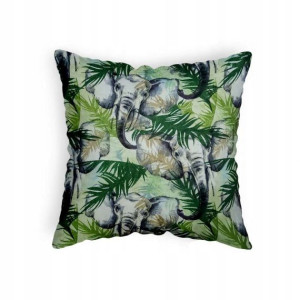 Poszewka Na Poduszke Floral Zielona Liście 40x40