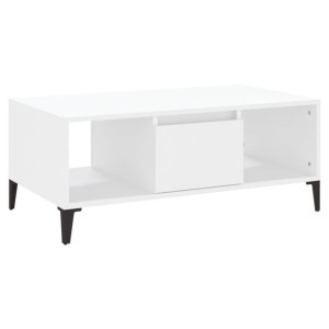 Stolik kawowy, biały 90x50x36,5 cm, materiał drewnopochodny