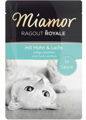 Miamor Ragout Royale z kurczakiem łososiem w sosie