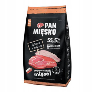 PAN MIĘSKO Karma Sucha Psa Cielęcina Indyk 20kg