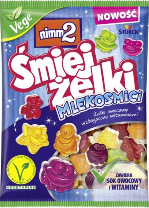 Nimm2 Śmiejżelki MLEKOSMICI VEGE OWOC WITAMINY 90g