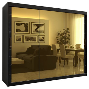 Szafa przesuwna garderoba GOLDEN T3 250 z lustrem