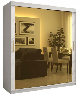 Szafa przesuwna garderoba GOLDEN T3 180 z lustrem