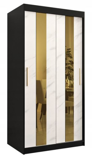 Szafa przesuwna garderoba GOLDEN Pole 100 lustro