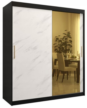 Szafa przesuwna garderoba GOLDEN T2 180 z lustrem