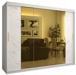 Szafa przesuwna garderoba GOLDEN T2 250 z lustrem