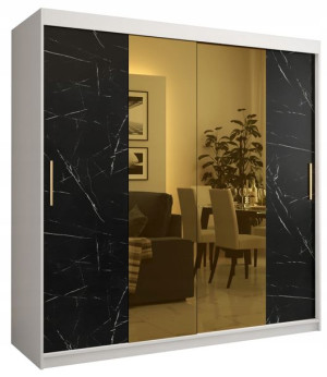 Szafa przesuwna garderoba GOLDEN T1 200 z lustrem