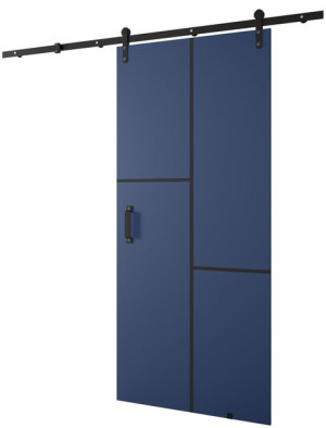 Drzwi przesuwne LOFTIKO 90 cm wzór VII naścienne