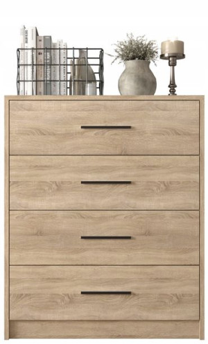 Komoda do sypialni UNIWERSAL 80 cm 4S sonoma