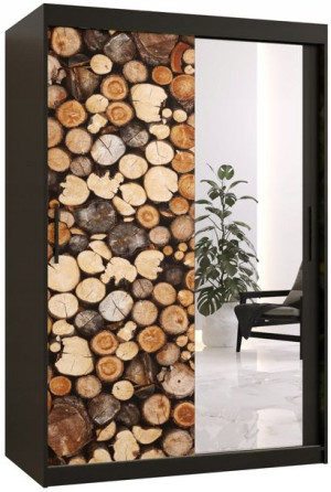 Szafa przesuwna garderoba DREWNO 2 120 cm
