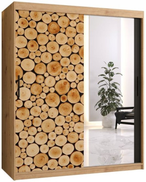 Szafa przesuwna garderoba SOSNA 2 150 cm