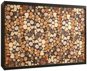 Szafa przesuwna garderoba DREWNO 1 250 cm