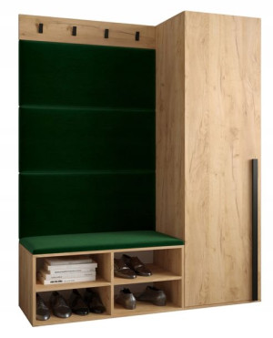 Garderoba do przedpokoju panele MIRO 6 dąb craft