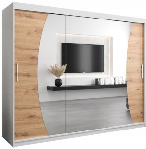 Szafa przesuwna garderoba WAVE 250 cm z lustrem