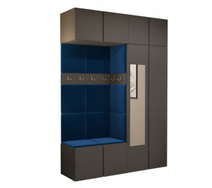 Garderoba do przedpokoju panele ORION 19 Grafit