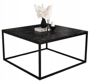 Stolik kawowy ława PORTO 90x90 metalowe nogi
