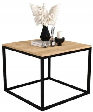 Stolik kawowy ława PORTO 60x60 metalowe nogi