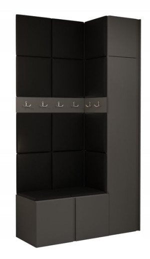 Garderoba do przedpokoju panele ORION 16 Grafit