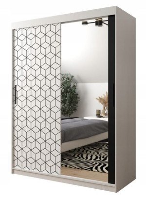 Szafa przesuwna garderoba PLASTER 2 150 cm