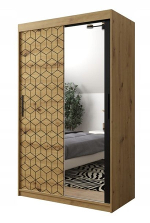 Szafa przesuwna garderoba PLASTER 2 120 cm