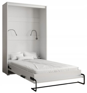 Półkotapczan pionowy Łóżko w szafie 120 cm HOME