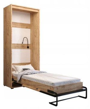 CASE loft black N#7 Półkotapczan pionowy 90