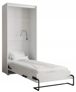 Półkotapczan pionowy Łóżko w szafie 90 cm HOME