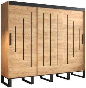 Szafa przesuwna LOFT Y 250 cm styl INDUSTRIALNY