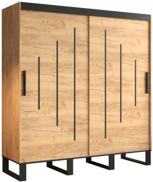 Szafa przesuwna LOFT Y 200 cm styl INDUSTRIALNY