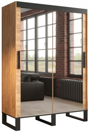 Szafa przesuwna LOFT T3 150 cm styl INDUSTRIALNY