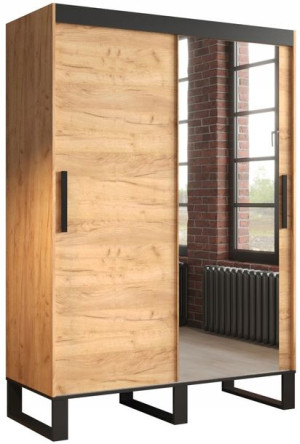 Szafa przesuwna LOFT T2 150 cm styl INDUSTRIALNY