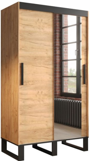 Szafa przesuwna LOFT T2 120 cm styl INDUSTRIALNY