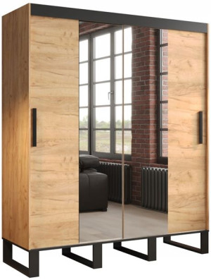 Szafa przesuwna LOFT T1 180 cm styl INDUSTRIALNY