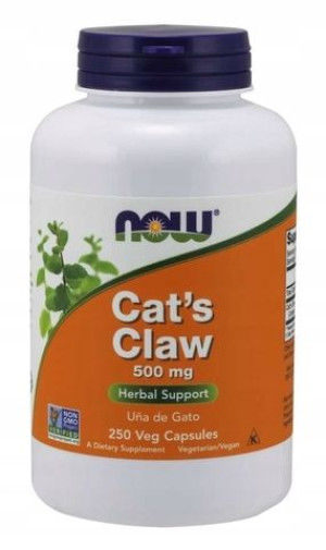 Now Foods CAT'S CLAW Koci pazur 500mg 250 kapsułek