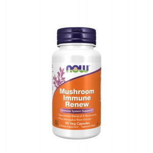 IMMUNE RENEW MUSHROOM Grzyby Odporność NOW FOODS 90 kapsułek