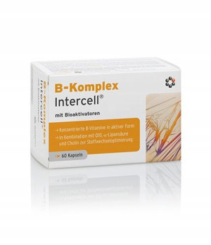 Intercell B-Komplex Witaminy B pełny kompleks 60 kapsuek