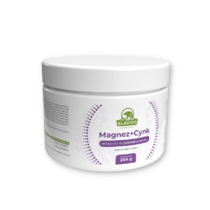 Magnez + Cynk minerały w proszku 264g Slavito