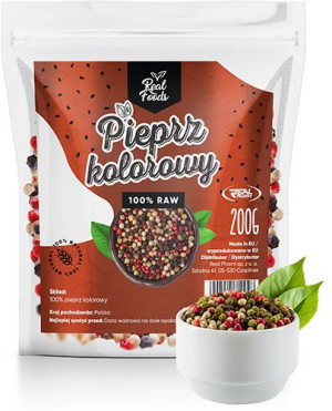 PIEPRZ KOLOROWY ziarno - Real Foods - 200g