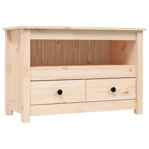 Szafka pod telewizor, 79x35x52 cm, lite drewno sosnowe