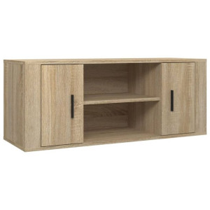 Szafka pod telewizor, dąb sonoma, 100x35x40 cm