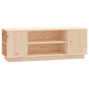 Szafka pod telewizor, 110x35x40,5 cm, lite drewno sosnowe