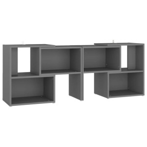 Szafka pod TV, szara, 104x30x52 cm, płyta wiórowa