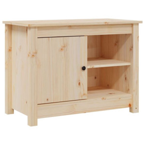 Szafka pod telewizor, 70x36,5x52 cm, lite drewno sosnowe