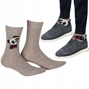 Skarpety Męskie Wola Casual Panda Love 42/44