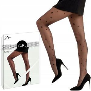 Gatta rajstopy Funny 12 20 den Lycra gwiazdki 2-S
