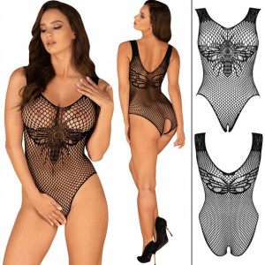 OBSESSIVE Body B134 Teddy Otwarty Krok XL/XXL