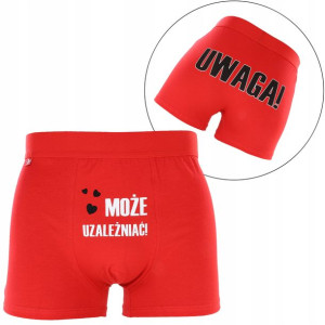 Moraj Bokserki Męskie Walentynki 600-344 Red L