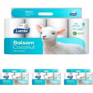 Papier toaletowy Lambi Balsam Coconut 32 sztuki