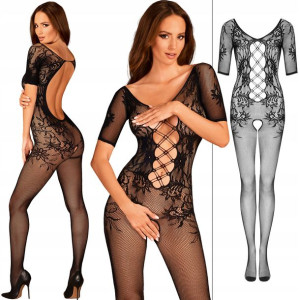 OBSESSIVE F238 Bodystocking Otwarty Krok