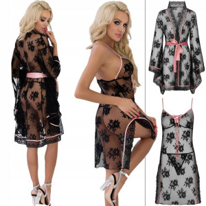 Komplet LIVCO CORSETTI Cellisas i Karonin Szlafrok i Koszula Nocna - L/XL